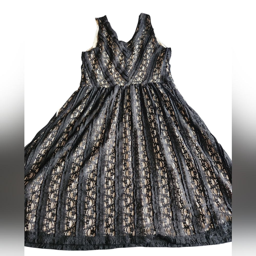 Moulinette Soeurs Black Lace Womens Dress